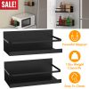 2 Packs Magnetic Spice Holder Rack Organizer Strong Magnetic Seasoning Storage Shelf for Refrigerator Microwave