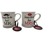 14 oz Assorted Soon To Be Mr. And Mrs. Mug