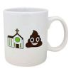 16 Oz Ceramic  Holy Shit Mug in White Gift Box