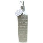 10 Strawberry Street Knot Pattern Square White Ceramic Olive Oil Bottle 26oz