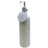 10 Strawberry Street Petal Pattern Round White Ceramic Olive Oil Bottle 23oz