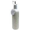 10 Strawberry Street York Pattern Round White Ceramic Olive Oil Bottle 23oz
