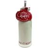 10 Strawberry Street Christmas Skates Pattern Round White Ceramic Olive Oil Bottle 15oz