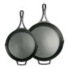 Black 2 Piece Lightweight Cast Iron Skillet Set -  Made in USA