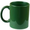 11 oz Dark Green Coated Solid Colored Mug