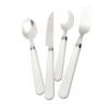 16 Piece Cutlery Set with White Handles