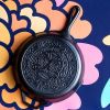 Black 10 inch Lightweight Cast Iron Skillet -  Día de los Muertos - Made in USA