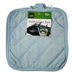 2 Piece Potholder Set w/Hanging Loop