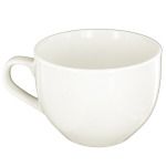 Short White Ceramic Coffee Mug