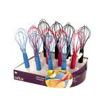 Silicone Whisk with Clip Countertop Display
