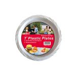 Plastic plates, pack of 10