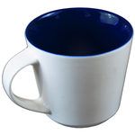 White/blue 10 oz Ceramic Coffee Mug
