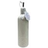 10 Strawberry Street Aldean Pattern Round White Ceramic Olive Oil Bottle 23oz