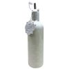 10 Strawberry Street York Pattern Round White Ceramic Olive Oil Bottle 23oz