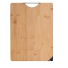 15.75" x 11.75" Bamboo Cutting Board with Built-In Knife Sharpener