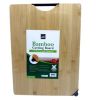 15.75" x 11.75" Bamboo Cutting Board with Built-In Knife Sharpener