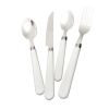 16 Piece Cutlery Set with White Handles