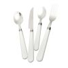 16 Piece Cutlery Set with White Handles