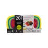 20 Piece Multi-Color Food Storage Containers