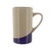 16-Ounce White Ceramic Mug with Ocean Blue Base