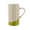 16-Ounce White Ceramic Mug with Lime Base
