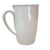 14oz White Elegant Ceramic Mug