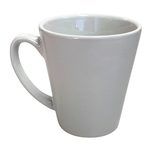12oz Small White Ceramic Cafe Mug
