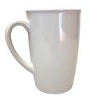 14oz White Elegant Ceramic Mug