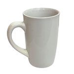 10oz White Elegant Ceramic Mug