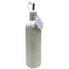 10 Strawberry Street Aldean Pattern Round White Ceramic Olive Oil Bottle 23oz