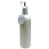 10 Strawberry Street York Pattern Round White Ceramic Olive Oil Bottle 23oz