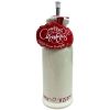 10 Strawberry Street Christmas Skates Pattern Round White Ceramic Olive Oil Bottle 15oz