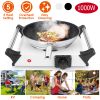 1000W Electric Single Burner Portable Coil Heating Hot Plate Stove Countertop RV Hotplate with 5 Temperature Adjustments Portable Handles